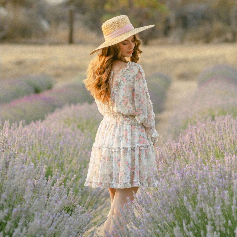 Floral Ruffled Midi Dress - Picture 3 of 11